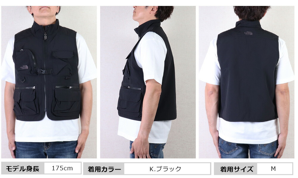 THE NORTH FACE ノースフェイス　刺繍ロゴ　フィッシングベスト tnf-nv5vq02ab.jpg