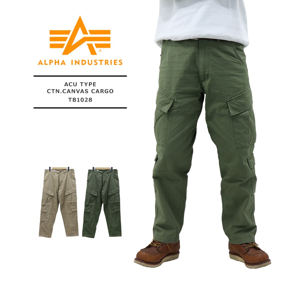 ALPHA INDUSTRIES アルファインダストリーズ メンズ ACUタイプ コットンキャンバス カーゴパンツ TB1028 5％OFF＆送料無料  :tb1028:REGAS - 通販 - Yahoo!ショッピング