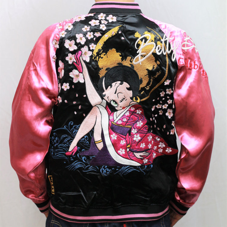 公式限定 福袋 - 公式通販オンラインショップ BETTY BOOP 223025 粋コラボリバーシブルスカジャン BOOP×絡繰魂 トップス