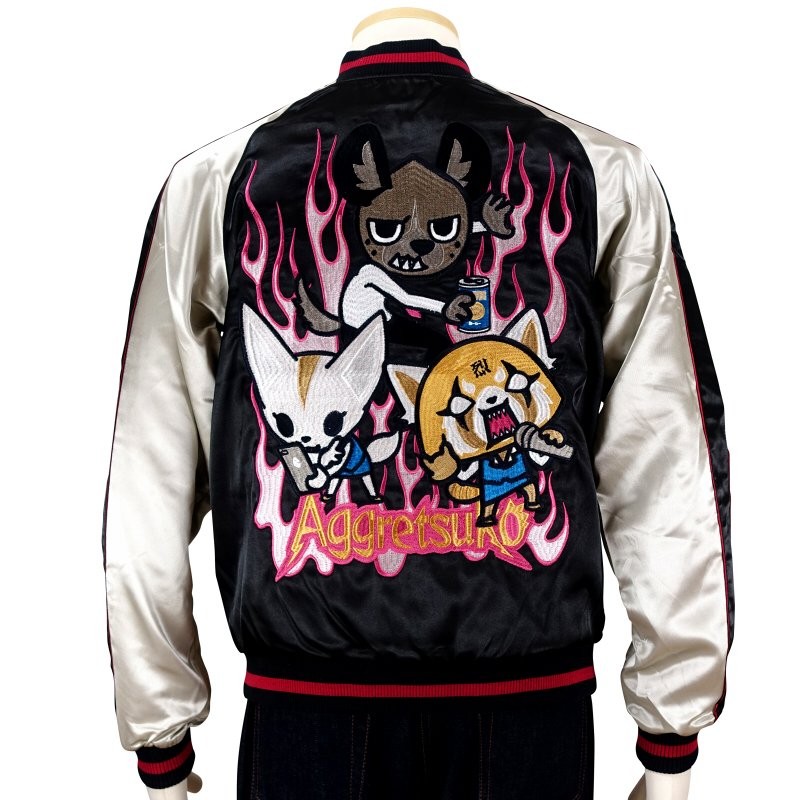 sanrio サンリオ アグレッシブ烈子 ハイ田君 刺繍リバーシブル