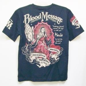 ブラッドメッセージ BLOOD MESSAGE半袖Tシャツ BLST-1150 マリア/ロック スカ...