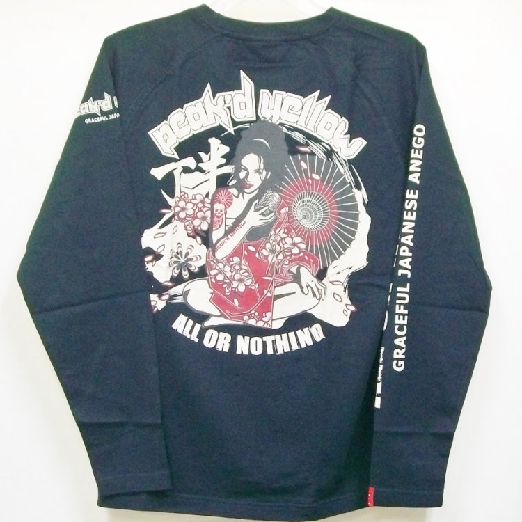 極美品△Y’s ワイズ YM-T20-676 千鳥格子 水玉 フロッキープリント 長袖 ハイネック トップス ネイビー ブラック 2 日本製 正規品 レディース オススメ◎ ウール アーカイブ ジョニーカラー フィッシャーマンズセーター