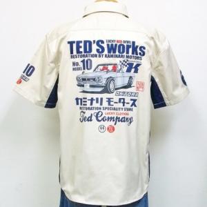 テッドマン TEDMAN×カミナリ半袖ワークシャツ TDKMS-02 アメカジ ワーク ミリタリー ...