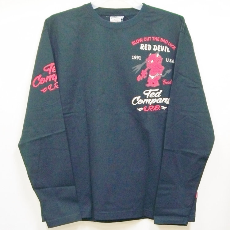 TEDMAN（テッドマン） ロンT 長袖Tシャツ TDLS314 RED DEVIL アメカジ 