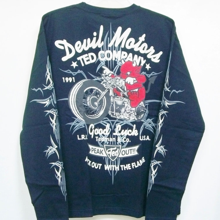 TEDMAN（テッドマン） ロンT 長袖Tシャツ TDLS-316 DEVIL MOTORS