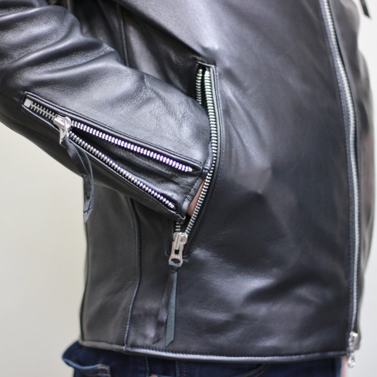 TEDMAN（テッドマン） TEDMANラムレザー衿付ライダースジャケット TDRJ