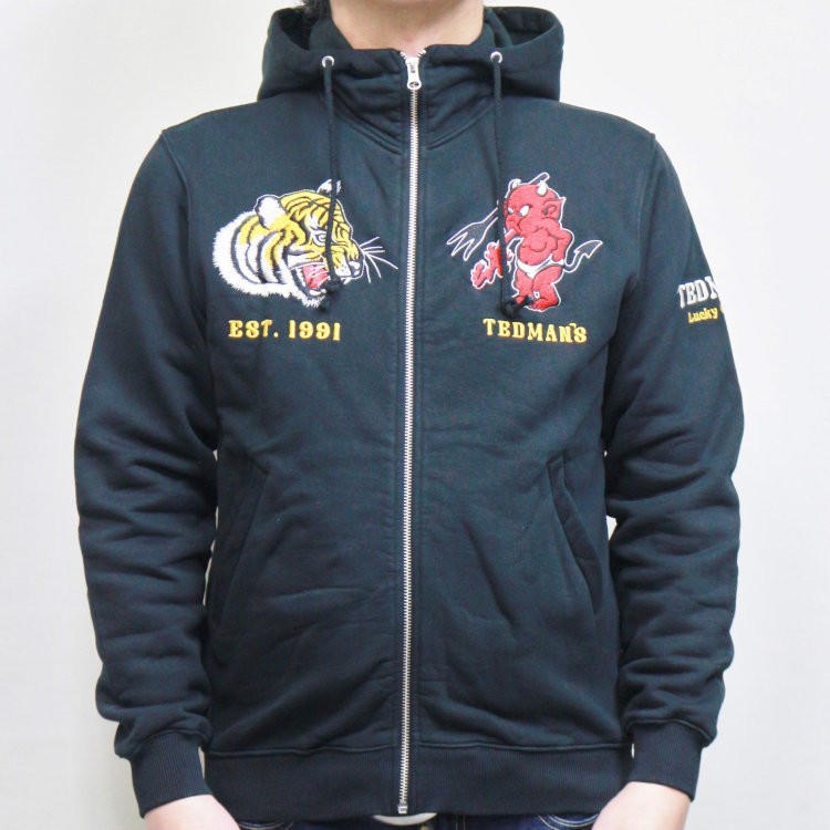 TEDMAN（テッドマン） テッドマン刺繍スウェットパーカー TDSP-153