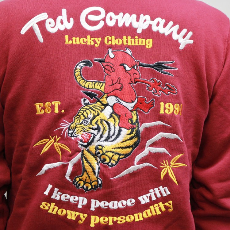 TEDMAN（テッドマン） テッドマン刺繍スウェットパーカー TDSP-153