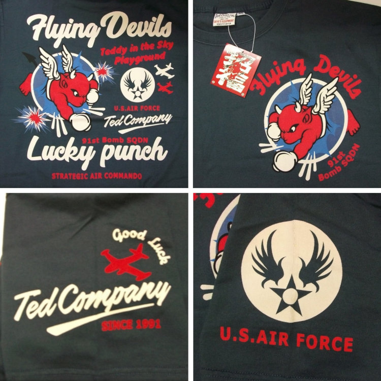 TEDMAN（テッドマン） 半袖Tシャツ TDSS-490 FLYING DEVIL アメカジ