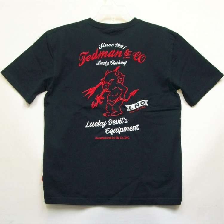 TEDMAN（テッドマン） 刺繍半袖Tシャツ TDSS-548 アメカジ バイカー