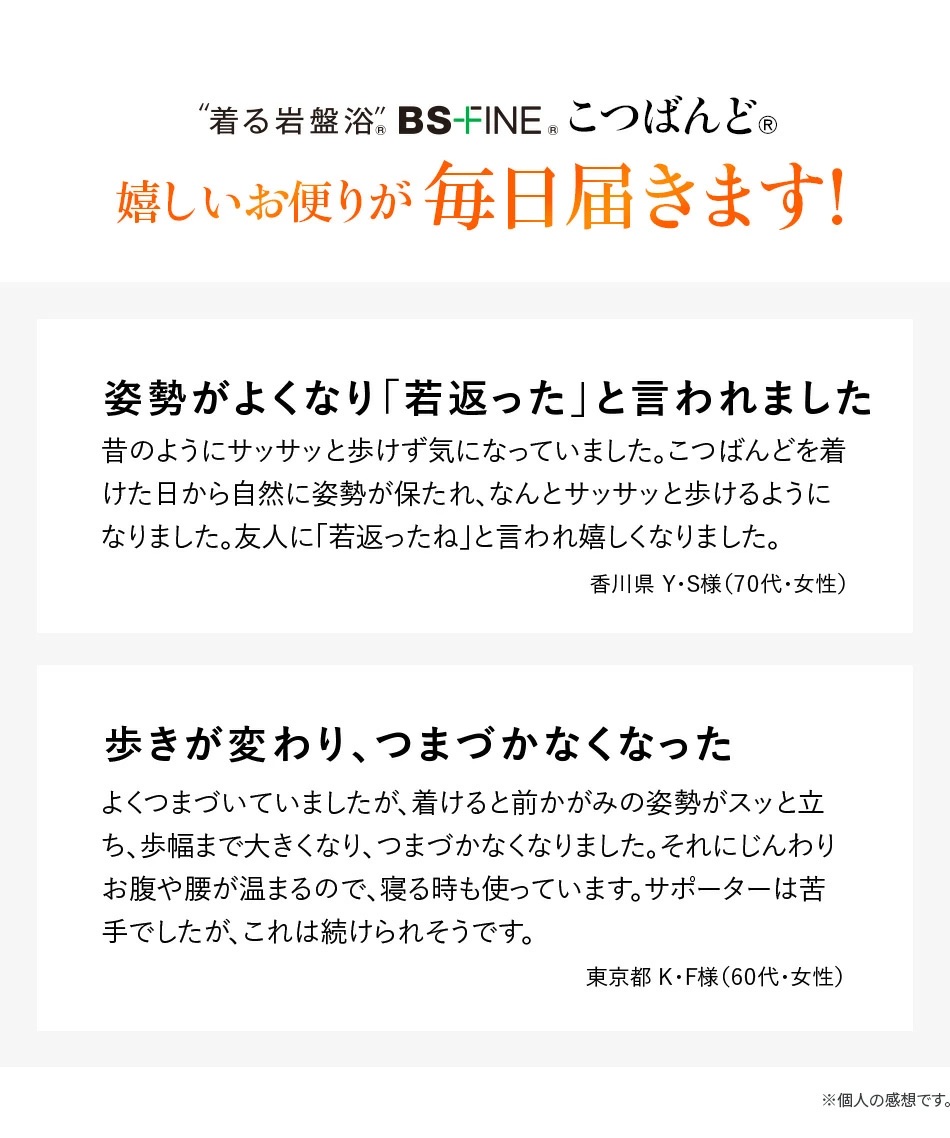 嬉しいお便りが毎日届きます!