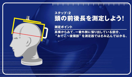 ヘルメットサイズ測定方法 バイク用品の達人 通販 Yahoo ショッピング