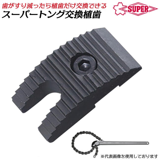 SUPER TOOL スーパーツール 植歯交換式 強力型トング 呼び寸法 20A
