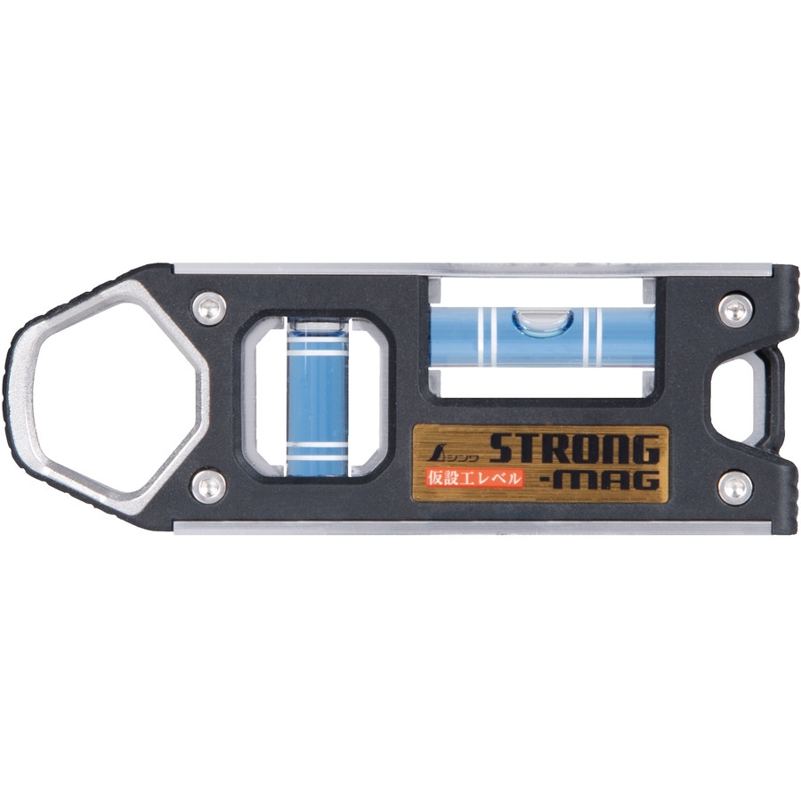 シンワ シンワ測定 仮設工レベル STRONG-MAG 100mm (ブルー/ピンク
