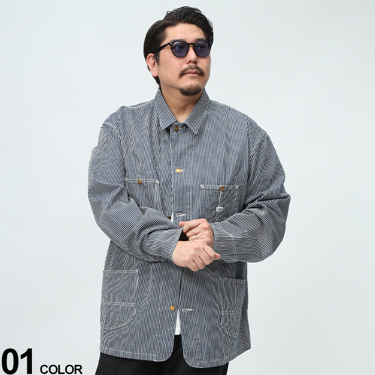 Lee（リー） ロコジャケット メンズ 大きいサイズ ヒッコリー