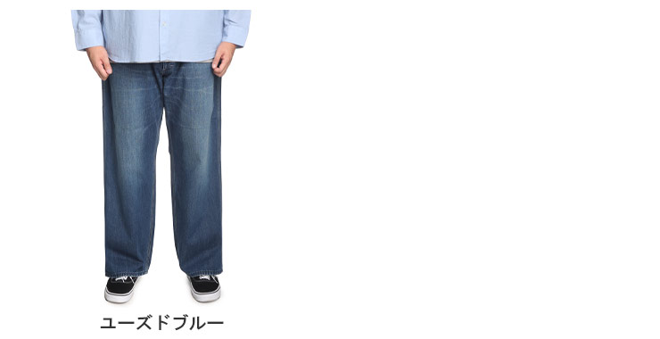 Lee（リー） デニム パンツ メンズ 大きいサイズ ロゴパッチ ジップ