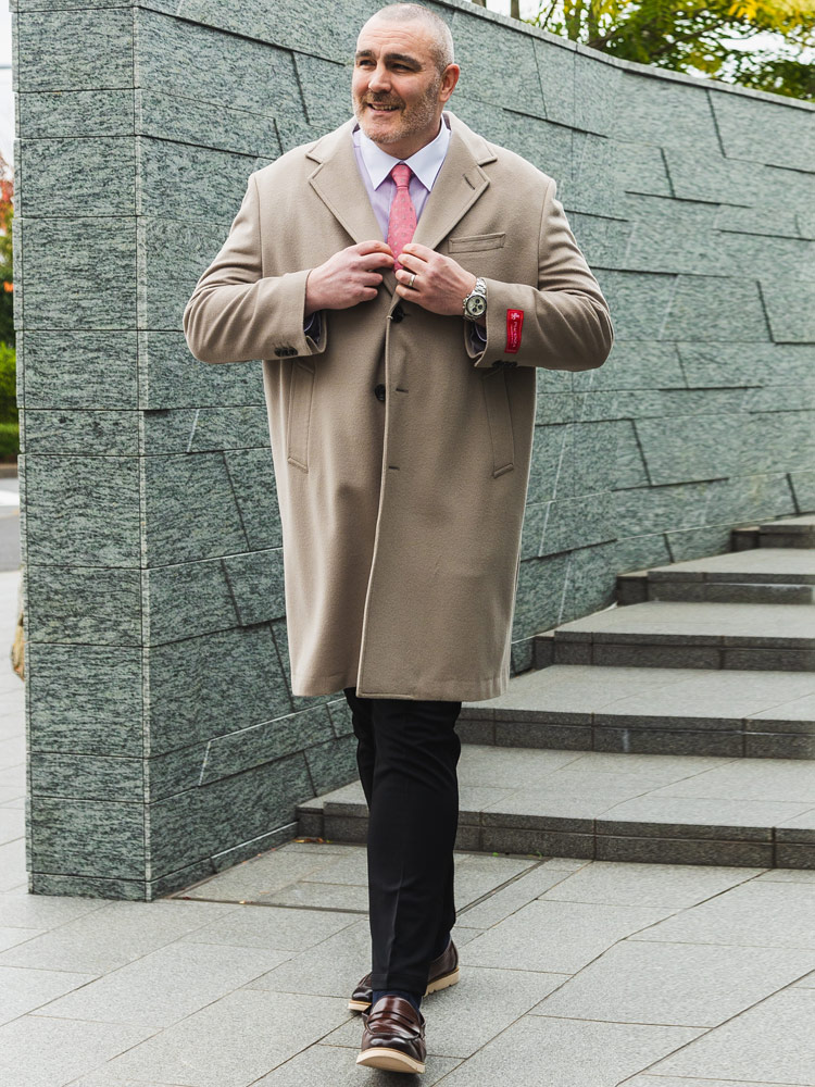 大きいサイズメンズ洋服のサカゼン ロングコート 秋冬 フォーマル B＆T CLUB（ビーアンドティークラブ） 