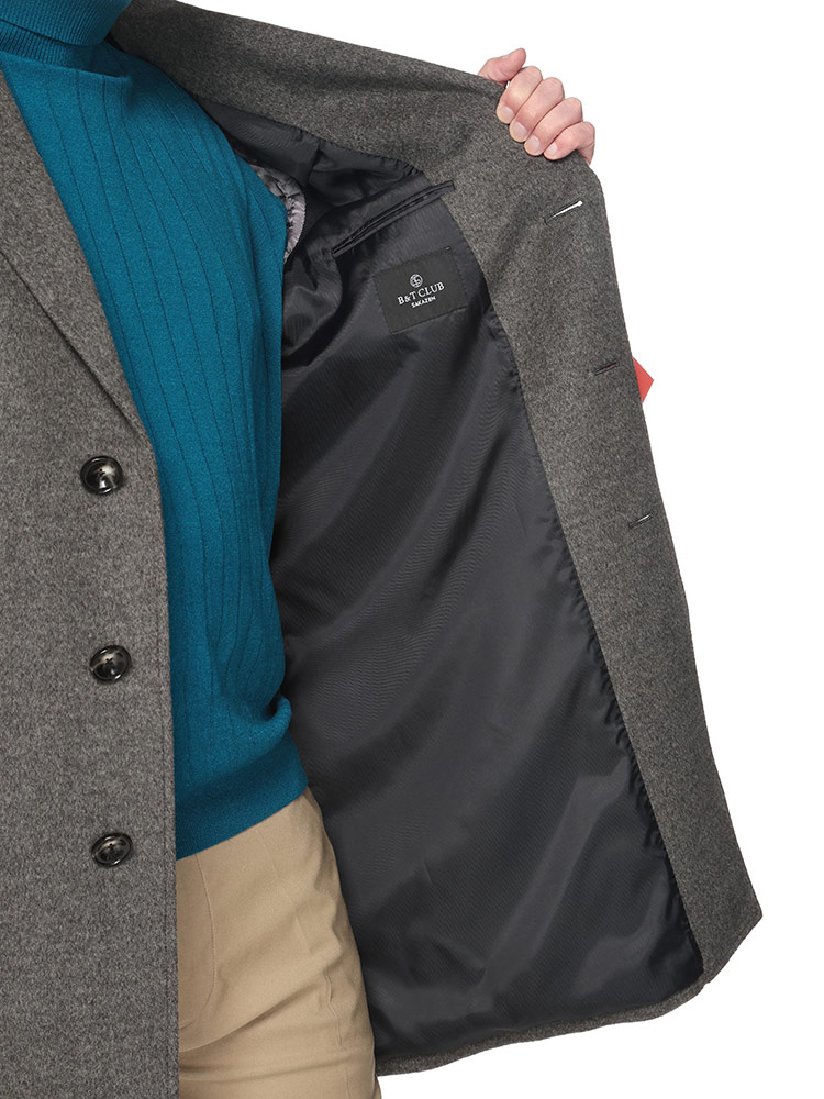 大きいサイズメンズ洋服のサカゼン ロングコート 秋冬 フォーマル B＆T CLUB（ビーアンドティークラブ） 