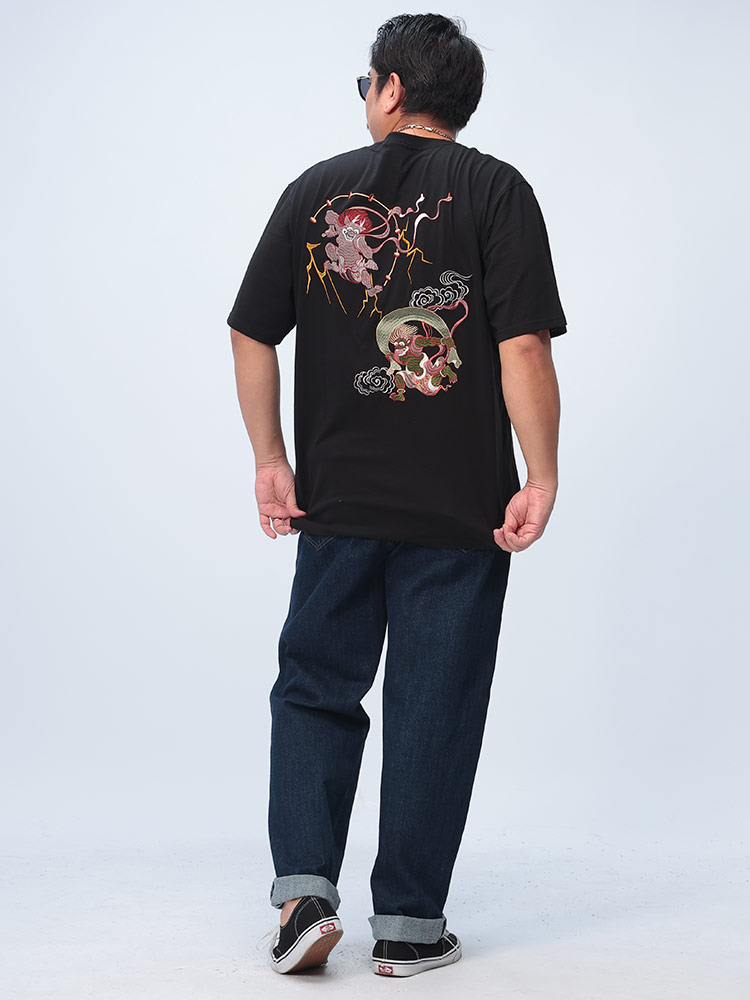 Contribe コントライブ 半袖 Tシャツ 大きいサイズ メンズ 和柄