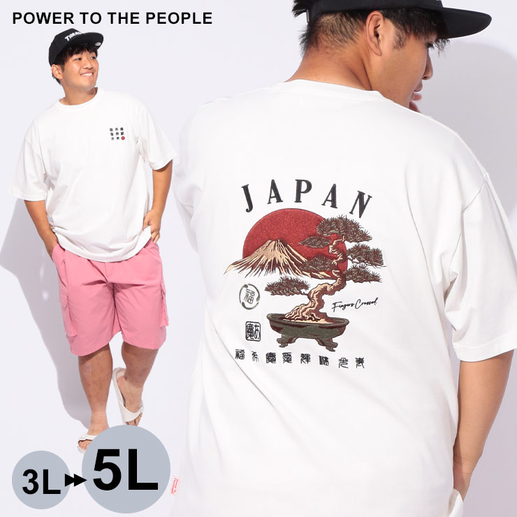 POWER TO THE PEOPLE パワートゥザピープル 半袖Tシャツ 大きい