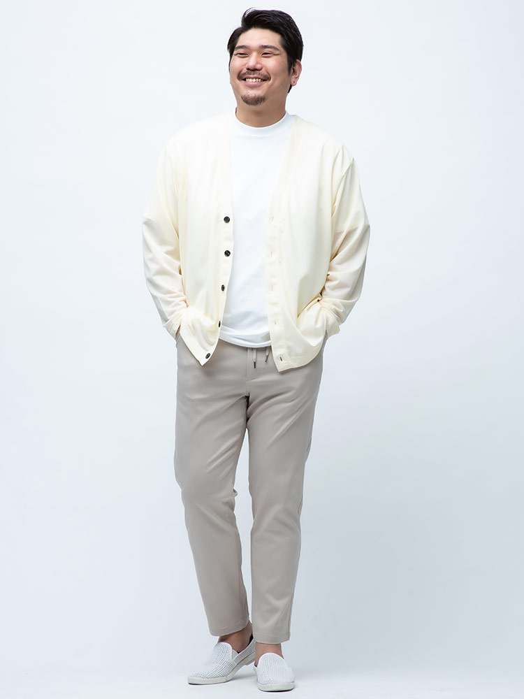 大きいサイズメンズ洋服のサカゼン カーデ 軽い UV対策 春 夏 B＆T CLUB（ビーアンドティークラブ）
