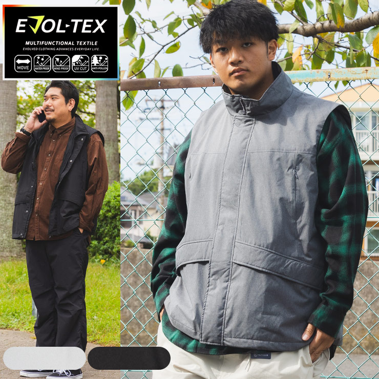 B＆T CLUB（ビーティークラブ） ナイロンベスト メンズ 大きいサイズ