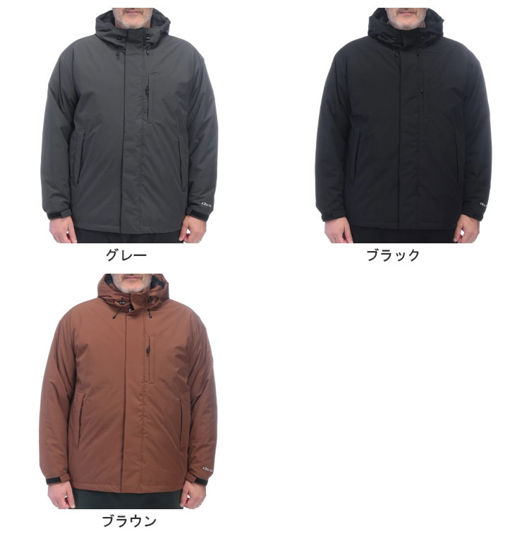 大きいサイズメンズ洋服のサカゼン ダウン フード ジップ 秋 冬 B＆T CLUB（ビーアンドティークラブ） 