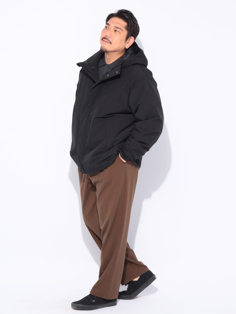 大きいサイズメンズ洋服のサカゼン ダウン フード ジップ 秋 冬 B＆T CLUB（ビーアンドティークラブ） 