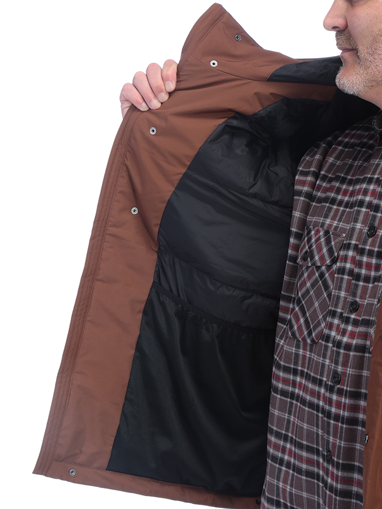 大きいサイズメンズ洋服のサカゼン ダウン フード ジップ 秋 冬 B＆T CLUB（ビーアンドティークラブ） 