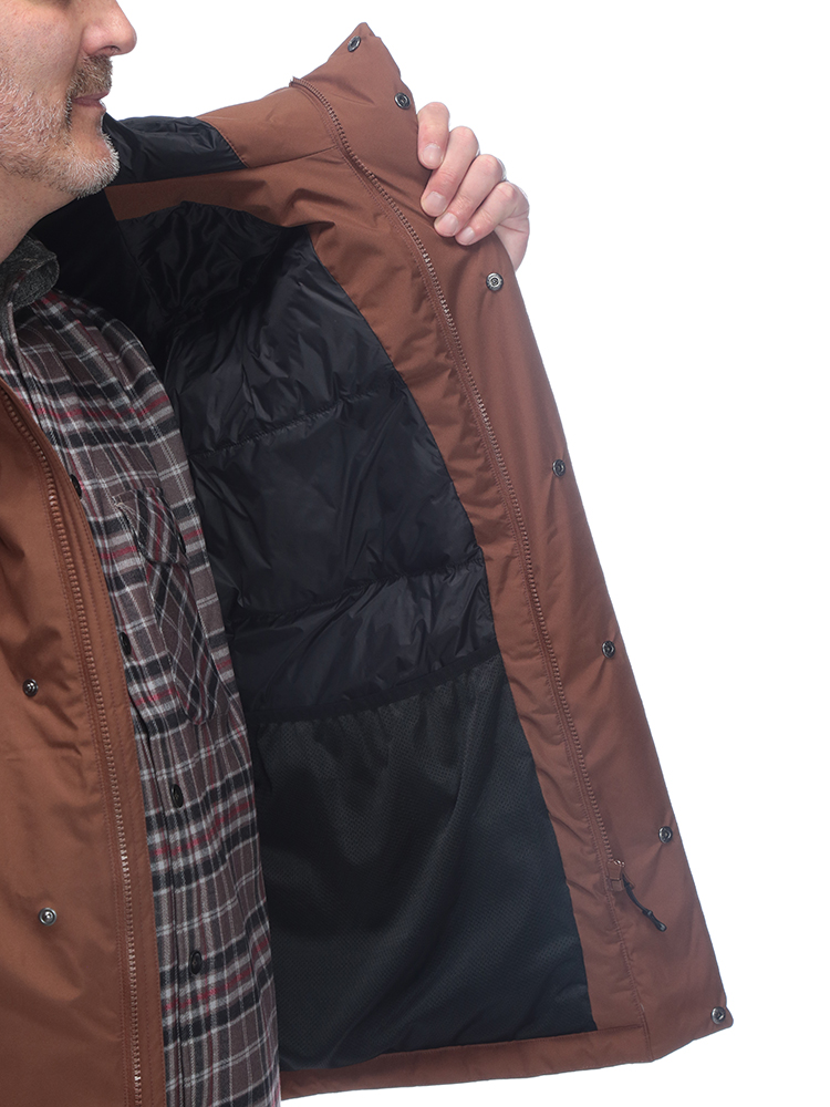 大きいサイズメンズ洋服のサカゼン ダウン フード ジップ 秋 冬 B＆T CLUB（ビーアンドティークラブ） 