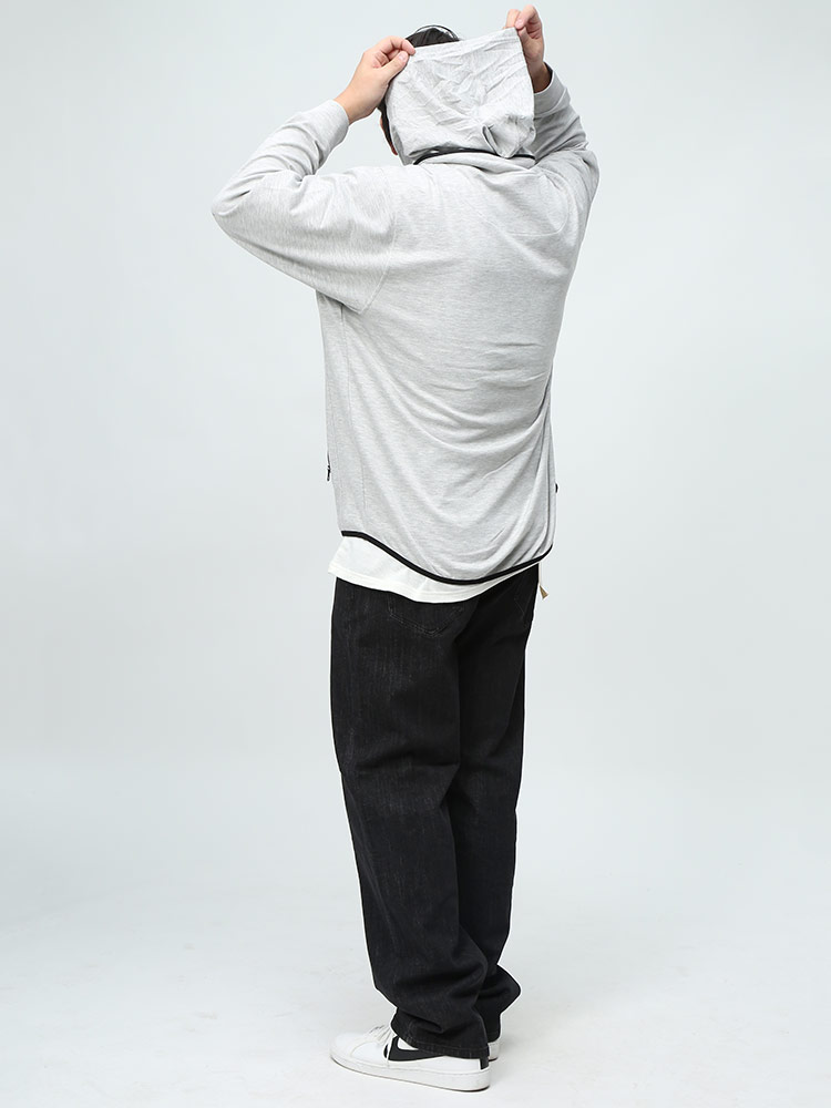 ジャケット メンズ 大きいサイズ フード収納 スタンドカラー ジップ