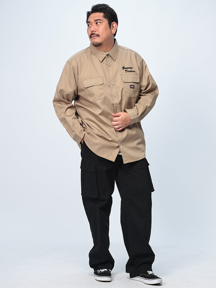あき 様IJ196【大人気】US古着ジェニュインディッキーズシープ Dickies GENUINE DICKIES ジェニュインディッキーズ 長袖 シャツ