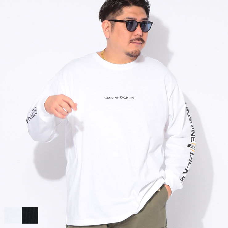 ディッキーズ Tシャツ 長袖 メンズ 大きいサイズ アームロゴ クルー