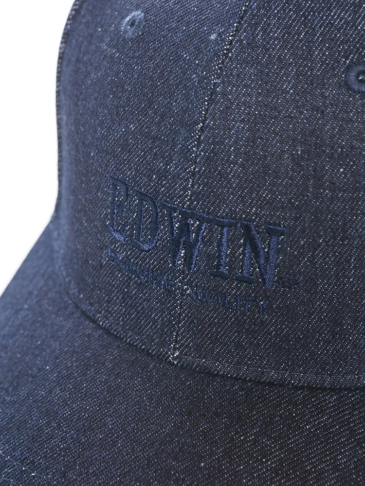 米国製 Evian エビアン ビンテージ キャップ 企業 ロゴ 刺繍 ネイビー B】/'47/CLEAN UP/売り子刺繍キャップ/ティンバーブルー