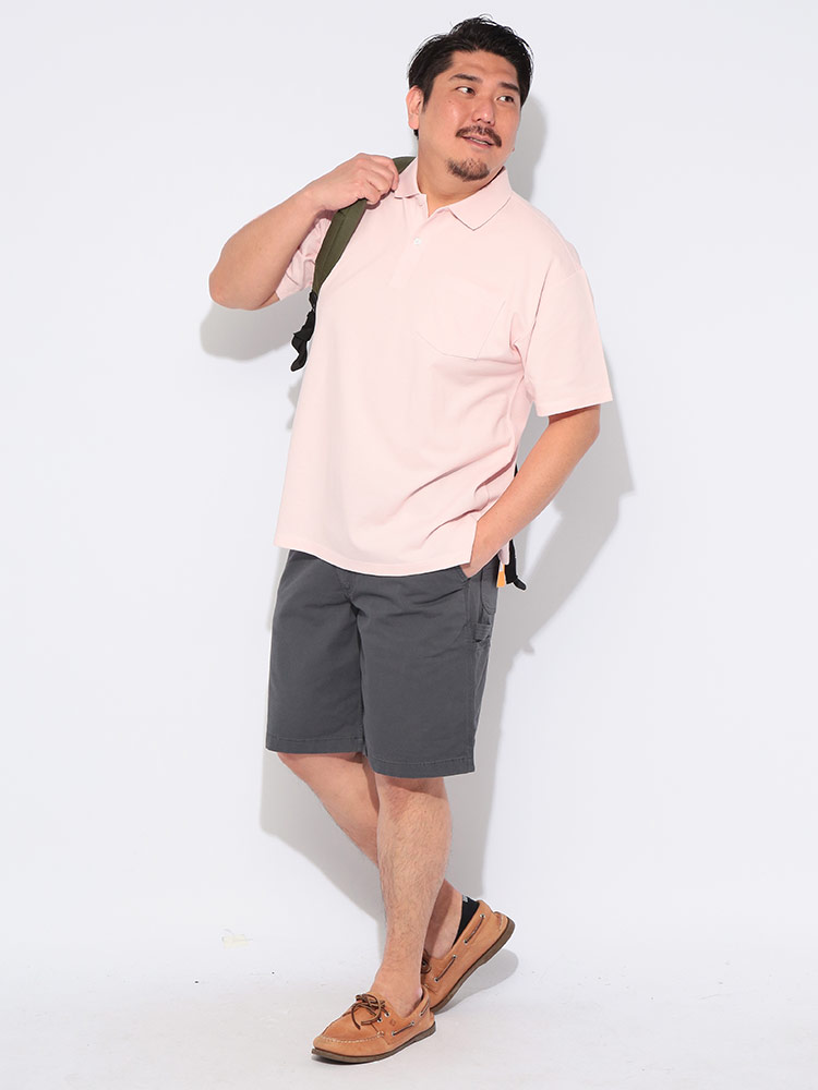 大きいサイズメンズ洋服のサカゼン トップス ポロ シャツ ポケット 春 夏 B＆T CLUB（ビーアンドティークラブ） 