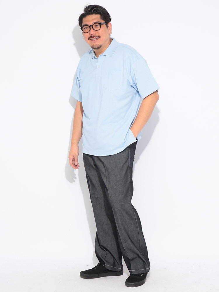 大きいサイズメンズ洋服のサカゼン トップス ポロ シャツ ポケット 春 夏 B＆T CLUB（ビーアンドティークラブ） 