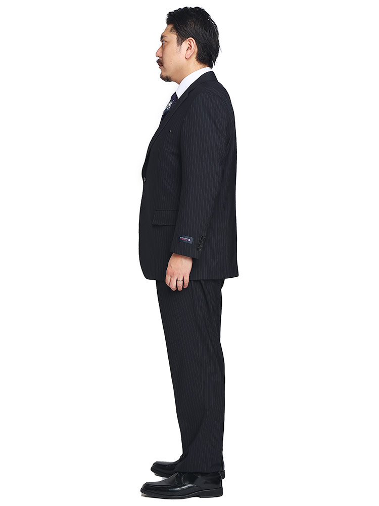 大きいサイズメンズ洋服のサカゼン スーツ 2本パンツ 洗える 楽 HYBRIDBIZ（ハイブリッドビズ） 
