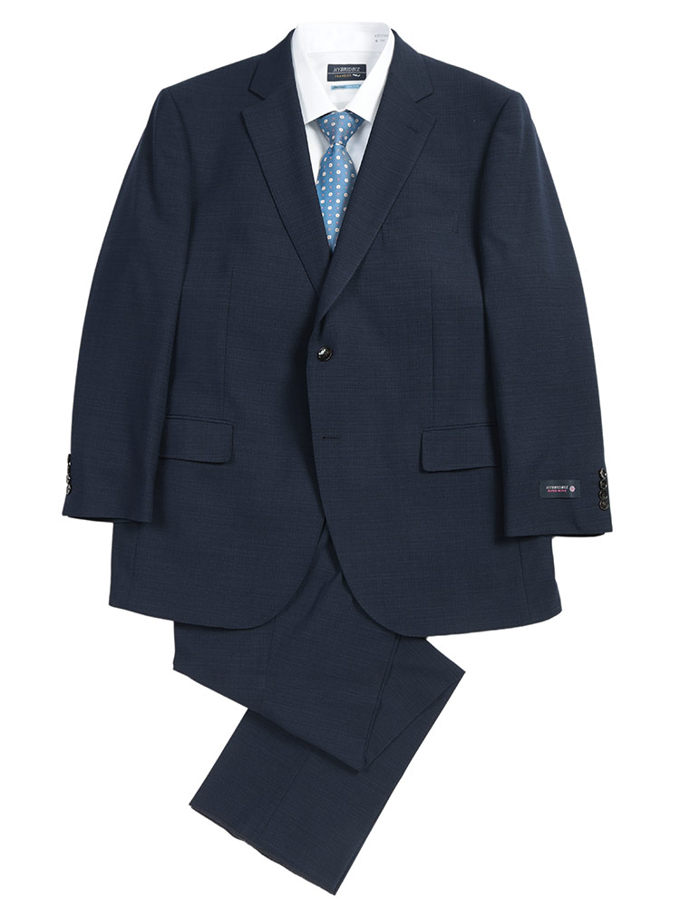 大きいサイズメンズ洋服のサカゼン セットアップ 紳士 ビジネス フォーマル ウォッシャブル HYBRIDBIZ（ハイブリッドビズ） 