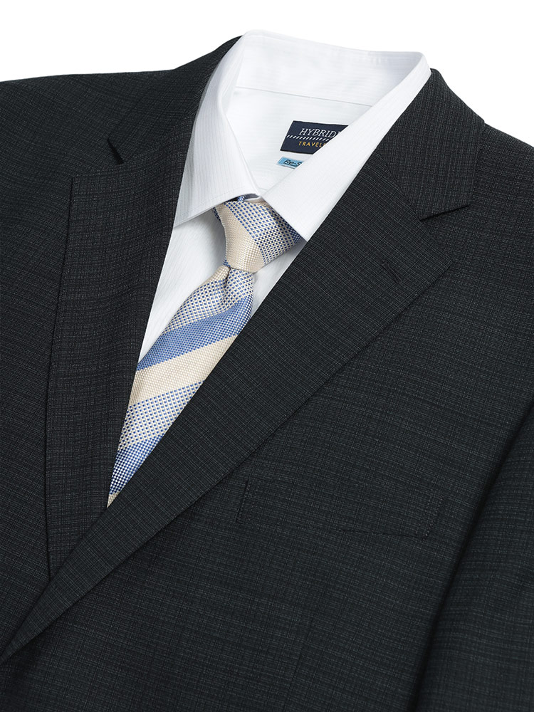 大きいサイズメンズ洋服のサカゼン セットアップ 紳士 ビジネス フォーマル ウォッシャブル HYBRIDBIZ（ハイブリッドビズ） 
