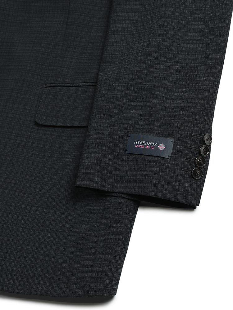大きいサイズメンズ洋服のサカゼン セットアップ 紳士 ビジネス フォーマル ウォッシャブル HYBRIDBIZ（ハイブリッドビズ） 