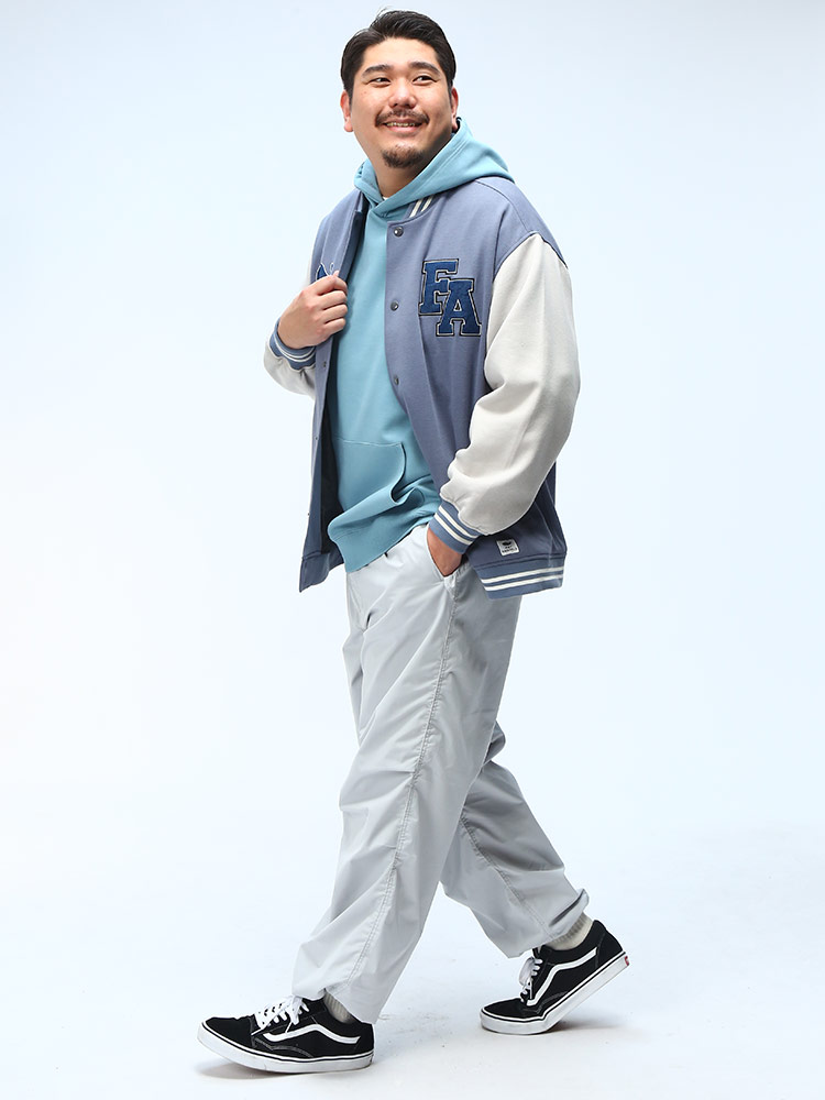 希少 FAT FAM’96 レザー スタジャン ワッペン 刺繍 入手困難 B＆T CLUB（ビーティークラブ） スタジャン メンズ 大きいサイズ B＆T