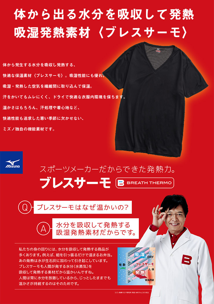 Phenix ミズノBreathe Thermo インナーウェア他4枚 ブレスサーモアンダーウエア Activeモデル｜ブレスサーモ