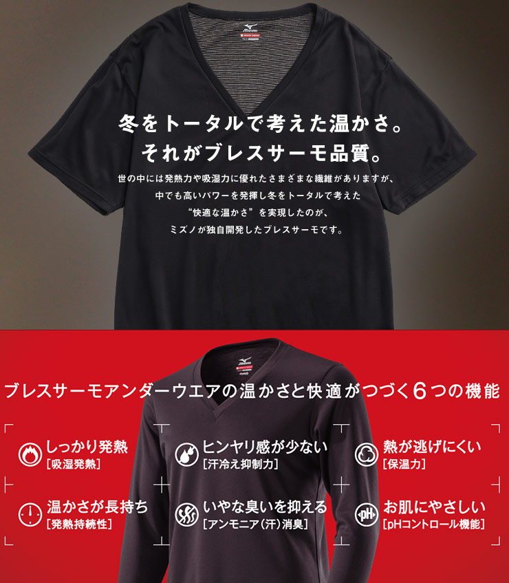 Phenix ミズノBreathe Thermo インナーウェア他4枚 レビュー】MIZUNO ブレスサーモアンダー 長袖インナーウェア