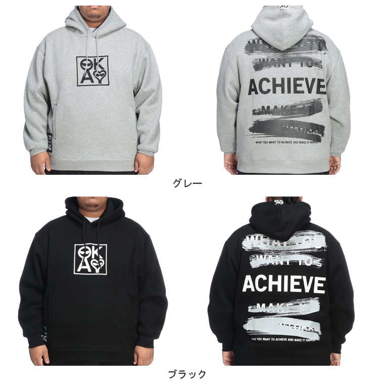 オールオーケー プ 長袖 パーカー メンズ 大きいサイズ 1XL 2XL 3XL