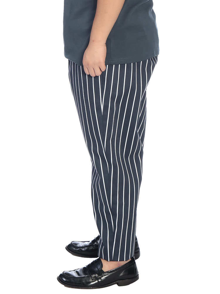 大きいサイズメンズ洋服のサカゼン ボトムス パンツ ロング チェック ストライプ B＆T CLUB（ビーアンドティークラブ） 