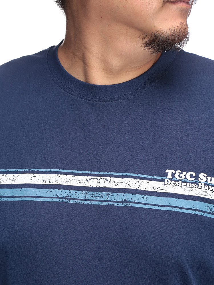 タウン&カントリー Tシャツ 半袖 バックプリント クルーネック 3L 4L