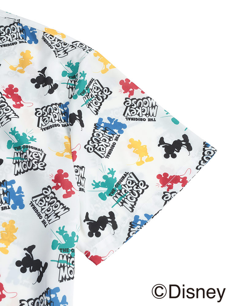 大きいサイズメンズ洋服のサカゼン DISNEY Mickey デザイン プリントシャツ Disney（ディズニー） 