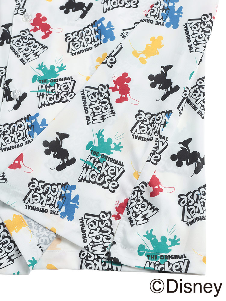 大きいサイズメンズ洋服のサカゼン DISNEY Mickey デザイン プリントシャツ Disney（ディズニー） 