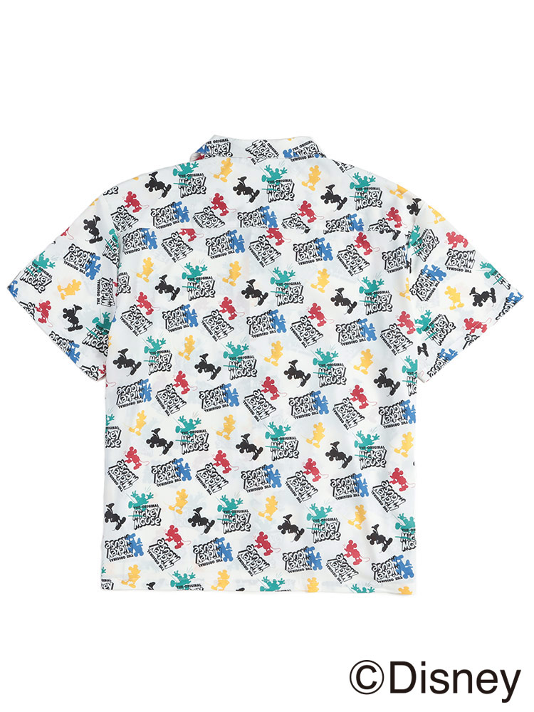 大きいサイズメンズ洋服のサカゼン DISNEY Mickey デザイン プリントシャツ Disney（ディズニー） 