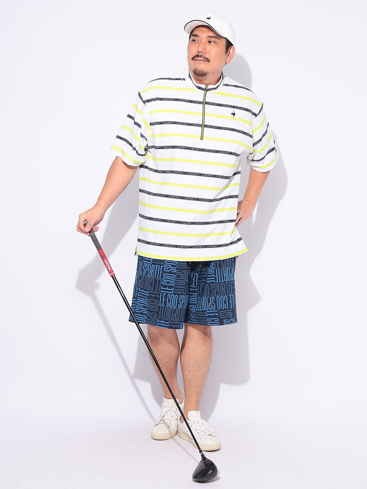 サイズ：L LE COQ GOLF ルコックゴルフ  裏メッシュ ジップジャケット 総柄 ホワイト系 [240101435367] ゴルフウェア メンズ ストスト 楽天市場】LE COQ GOLF ルコックゴルフ 裏メッシュ ジップ